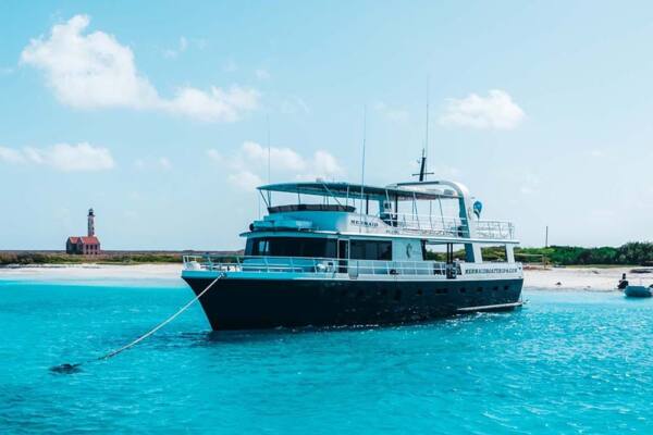 Boot bij Klein Curaçao